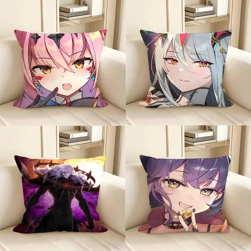 1pc Game E-epic Seven Pillow Case Fashion Square Pillowcase Bedroom Sofa Room Ins Decoration Leisure