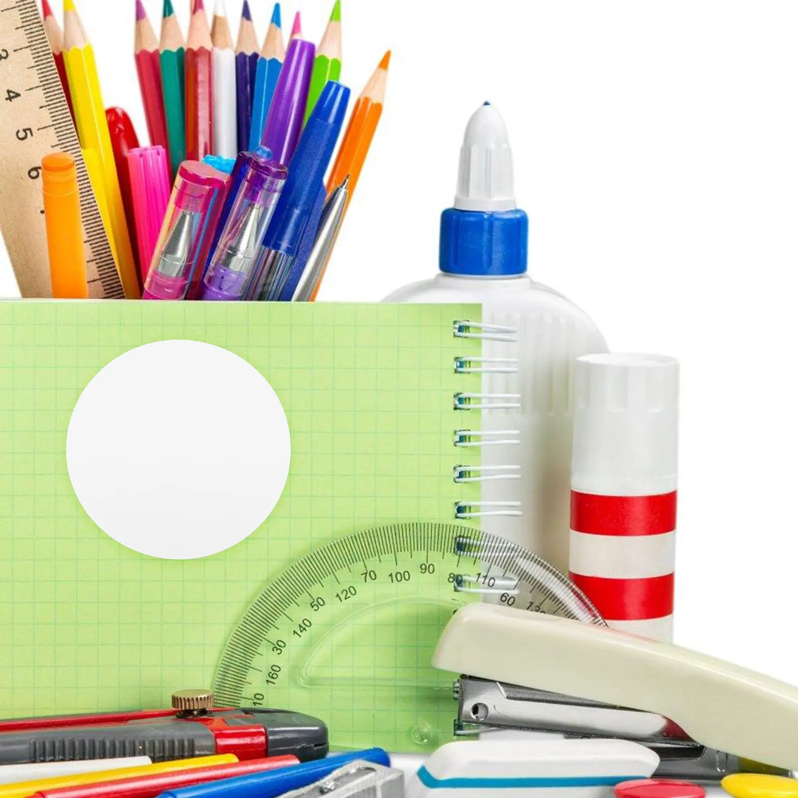 

Blank Printable Round Thermal Labels Thermal Paper Label Paper for Printer Self Adhesive Round Stickers Waterproof Oil Resistant