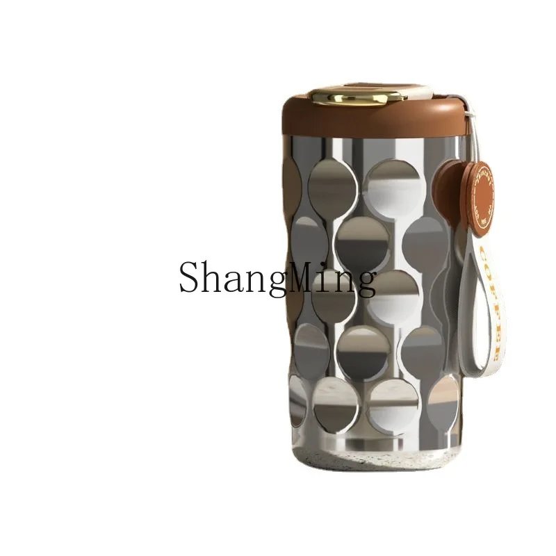 

XH ceramic coffee cup high value intelligent thermos stainless steel portable women's accompanying cup high-end water