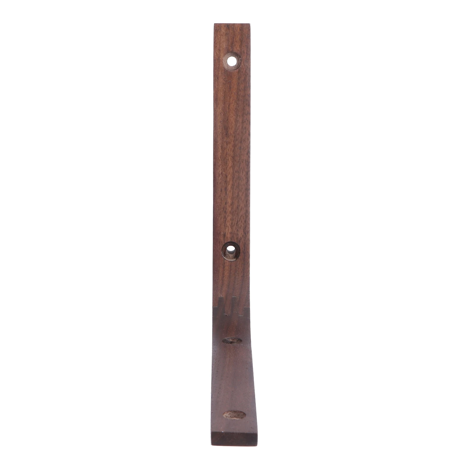 

Black Walnut Wood Shelf Bracket Durable Solid Floating Wall Mount Decorative Bookshelf Pre drilled Holes Easy Install Hardware