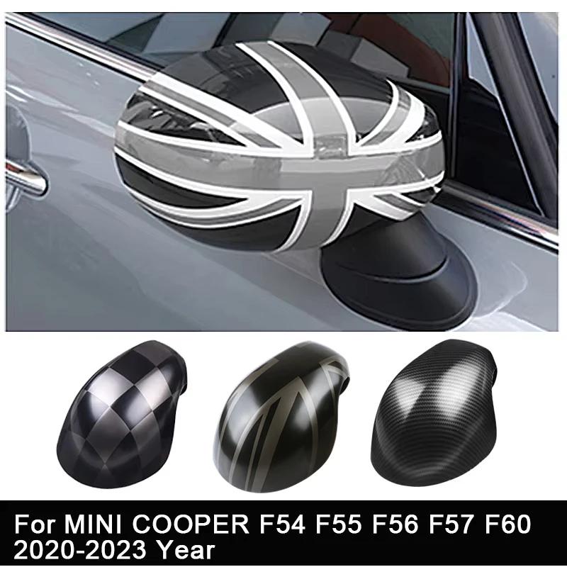 

New Union Jack Stickers Rearview Mirror Covers For Mini Cooper S 2020 2021 2022 Countryman For F60 F54 F55 F56 F57