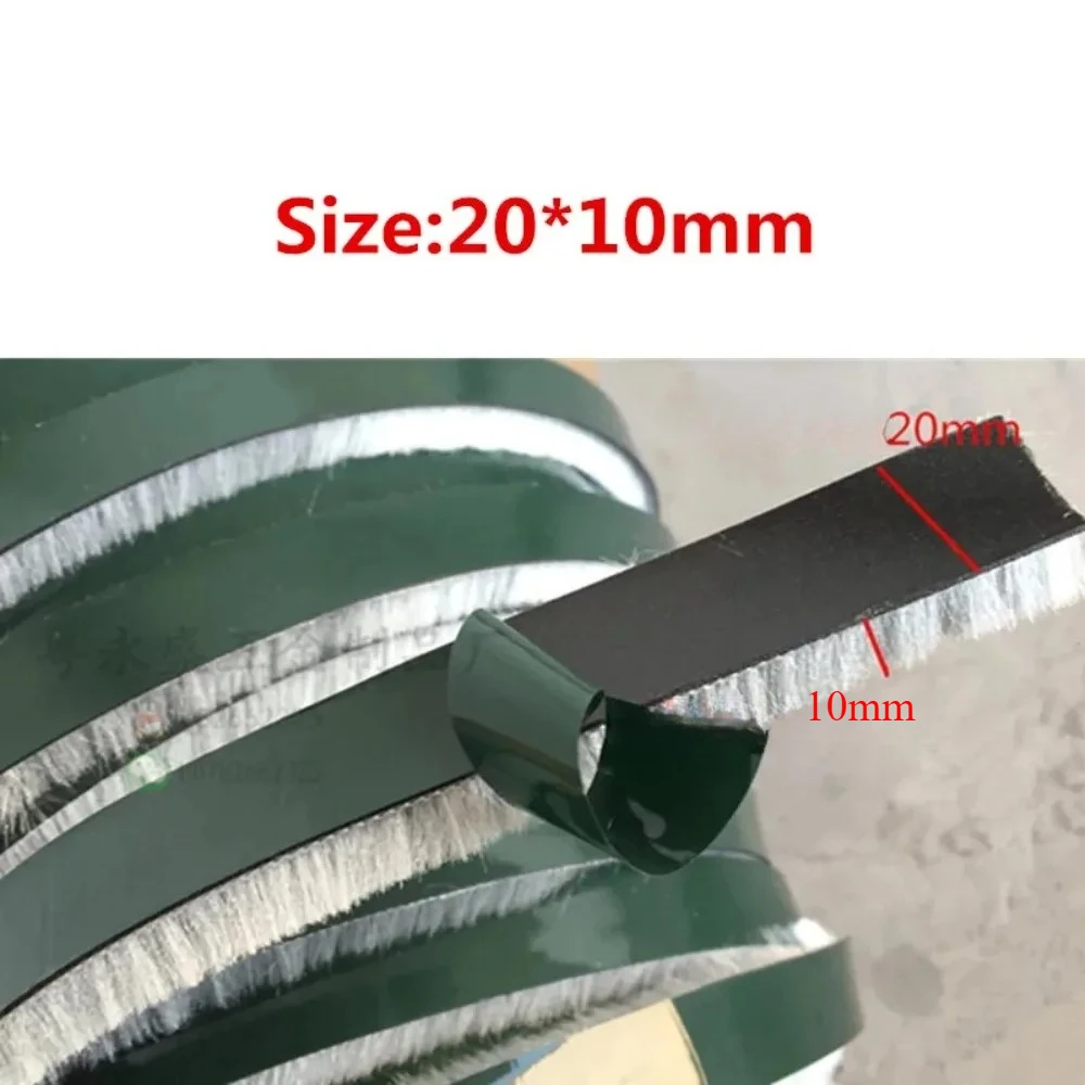 3/5 Meters Sealing Wind-proof Brush Strip For Home Door Window Sound Insulation Strip Gasket widen 20mm Brush Strip