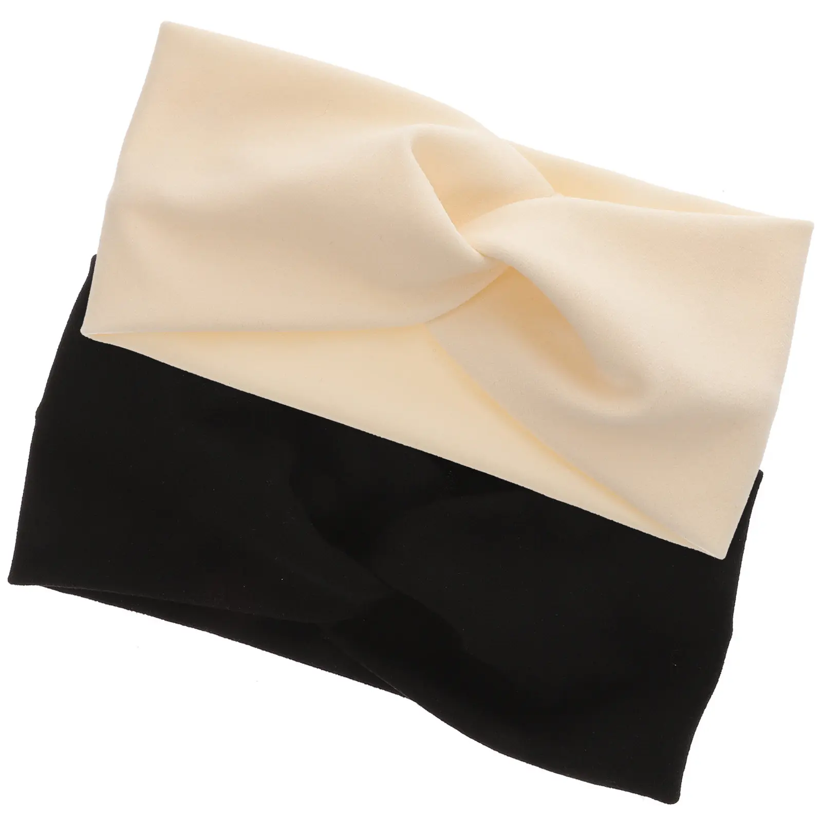 

2Pcs Knotted Women Headbands Soft Skin-Friendly Fabric Yoga Workout Headband for Face Washing Makeup Hair Styling Wide Stretchy