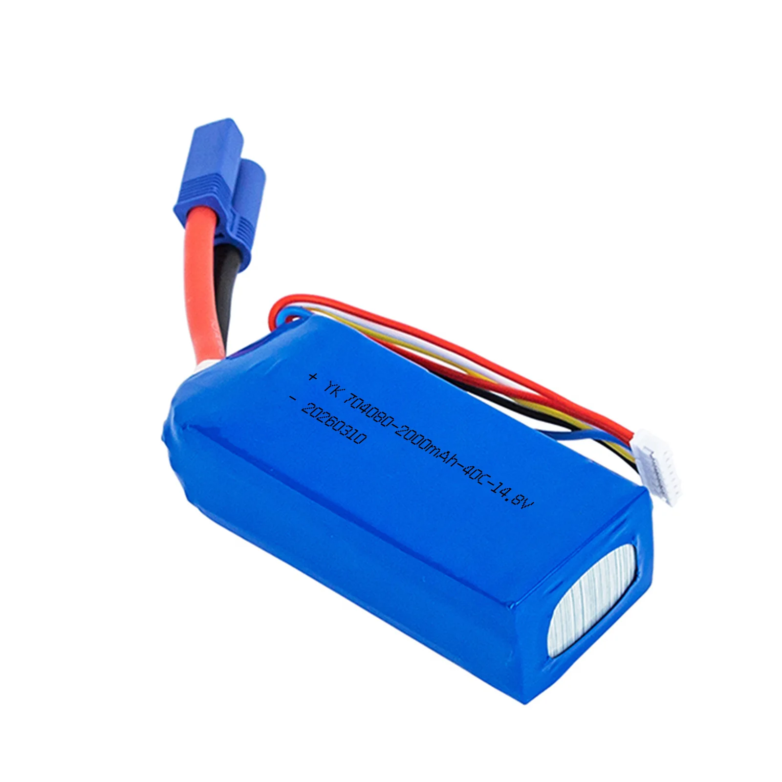 704080 2000mAh 40C High Rate Discharge LiPo Battery 3.7V Polymer Lithium Cell for Car Jump Starter Power Supply