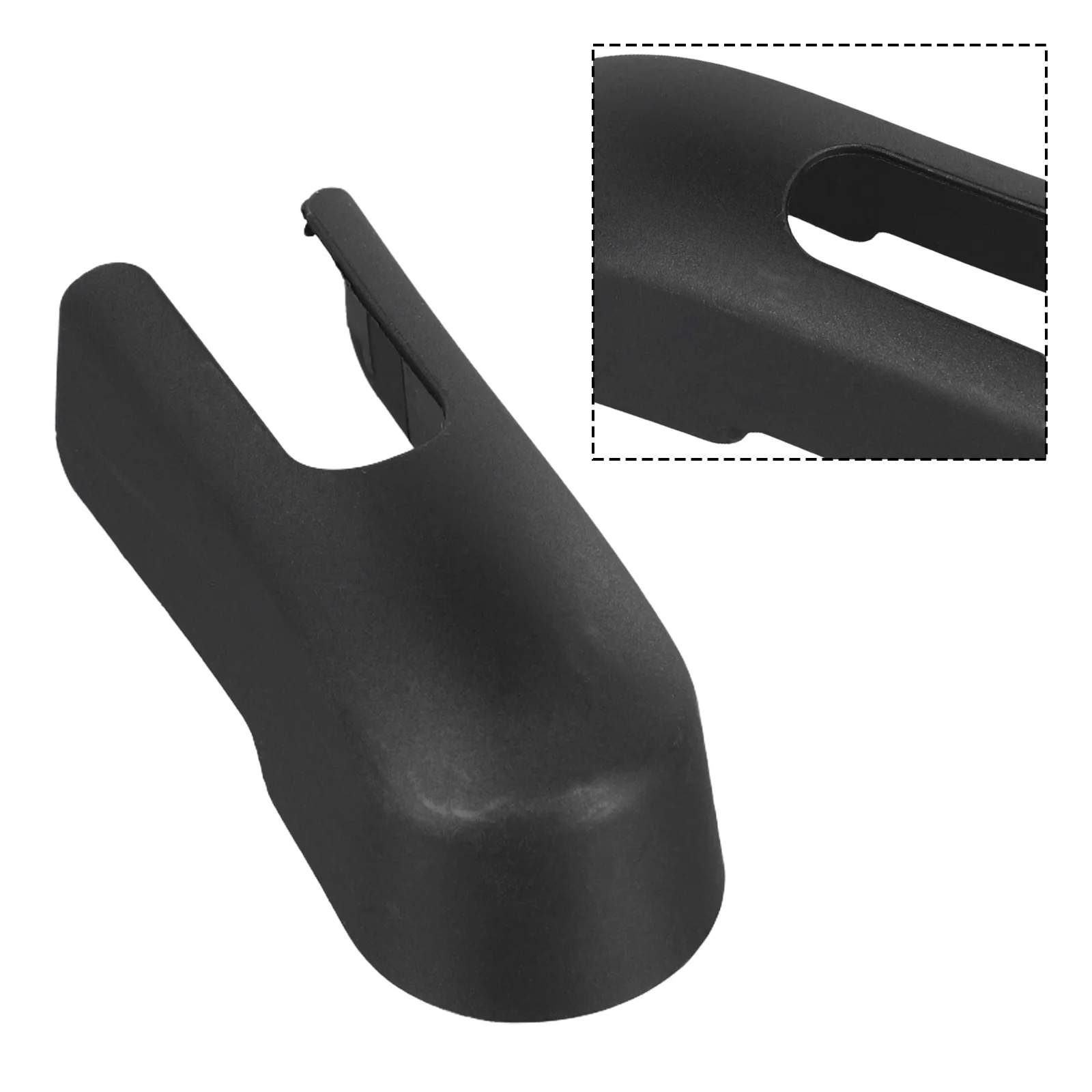 

Vehicle Upgrade Car Maintenance Color Black Car Rear Wiper Cover Cap Tailgate Wiper Cover Black Color Good Hardness