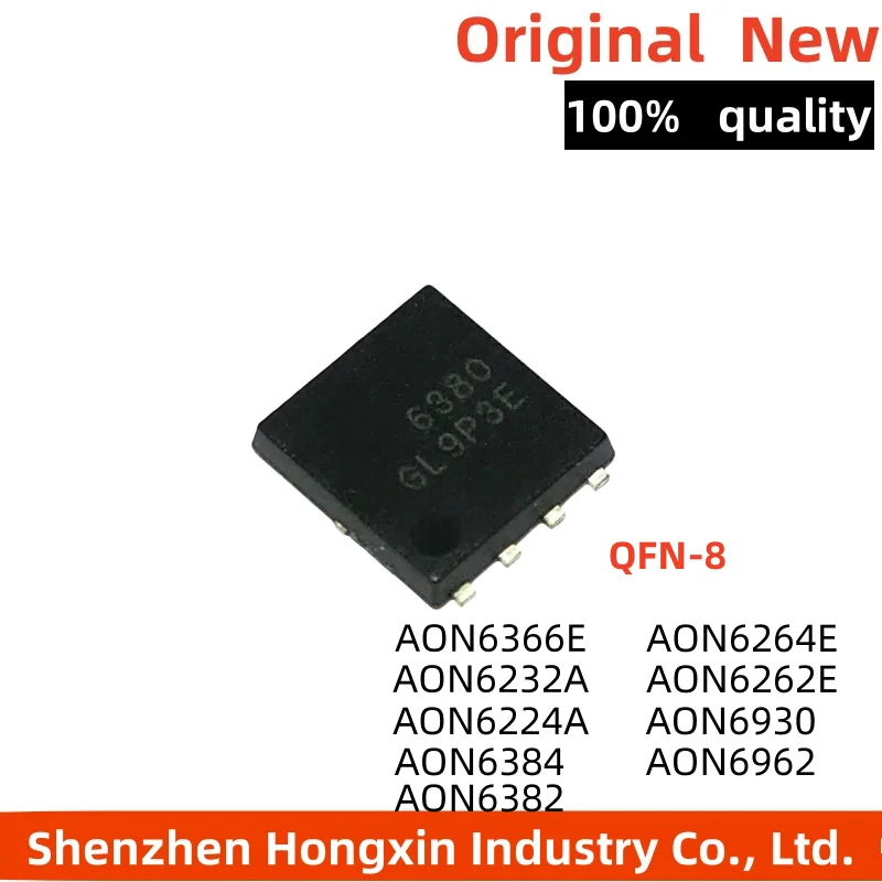 

(5piece)100% New AON6380 AON6382 AON6384 AON6930 AON6962 AON6224A AON6232A AON6262E AON6264E AON6366E QFN-8 Chipset