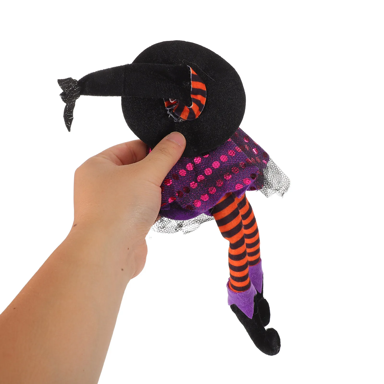 2-pecas-de-capas-para-garrafa-de-vinho-de-halloween-com-design-de-chapeu-de-bruxa-e-pernas-reutilizaveis-decoracao-festiva-para-mesa-de-festa