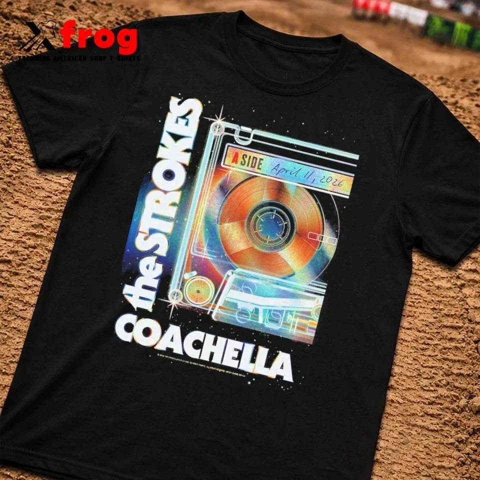 The Strokes Reality Looking Forward To 2026 World Tour T-shirt Retro Concert Pattern Short Sleeve Tour Merch Top Y2k