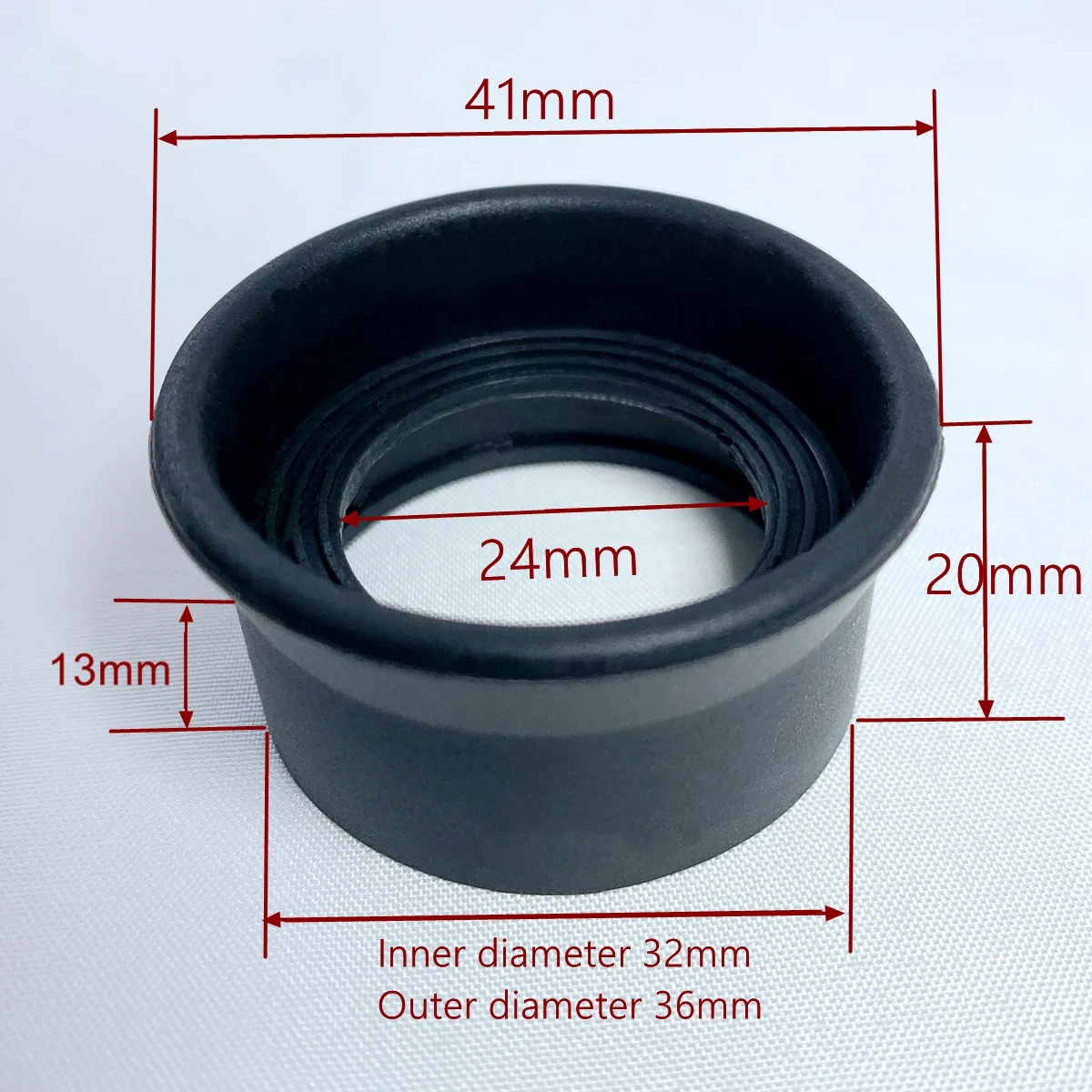 Lornetka mikroskop okular osłona obiektywu osłona teleskopu gumowa osłona oczu osłona osłona blok światła dla laboratorium 32-37mm