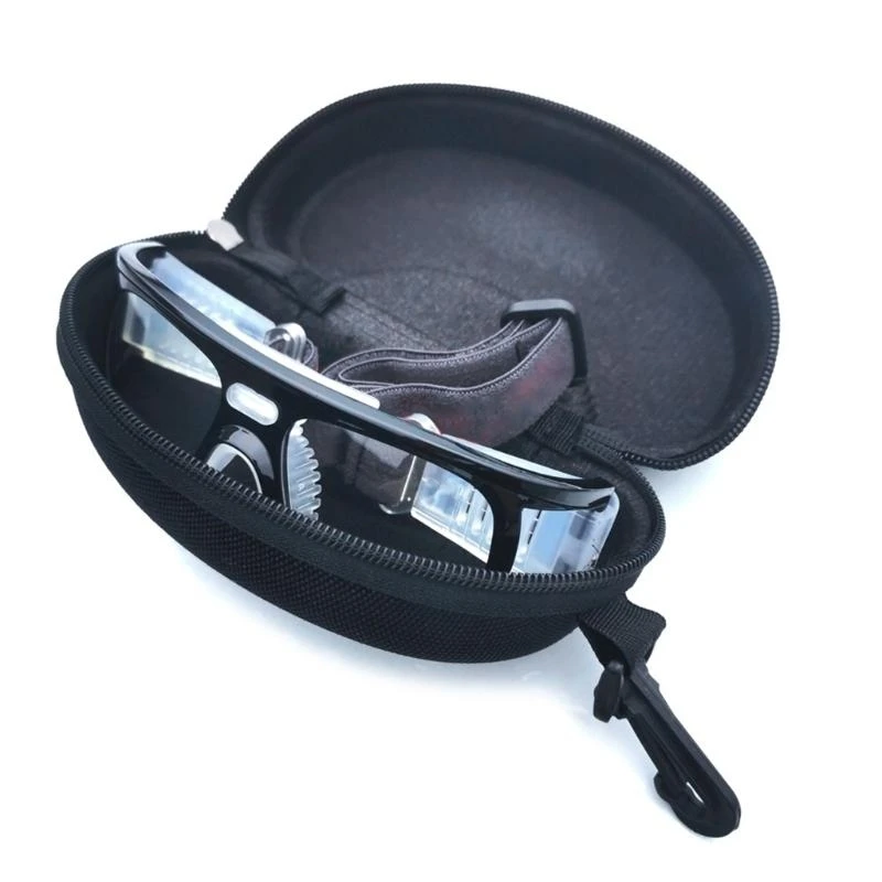 Q39E Hard-Shell Soccer Basketball Goggles Box Sports Glasses Storage Holder With Clip