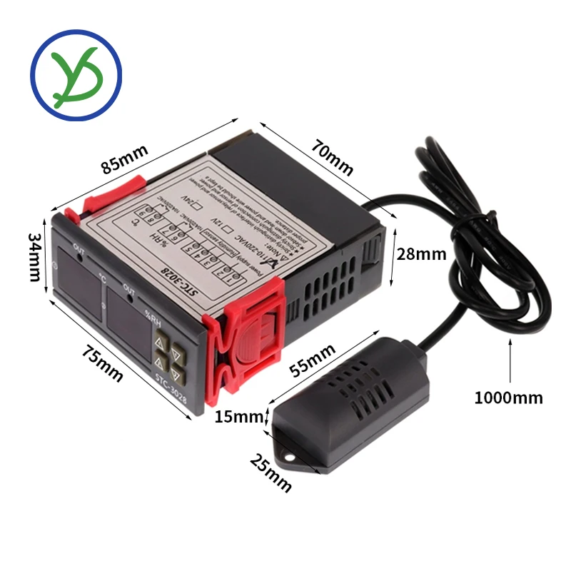 110V/220V Digital Thermostat Hygrostat Temperature Humidity Control Multiple Models Available