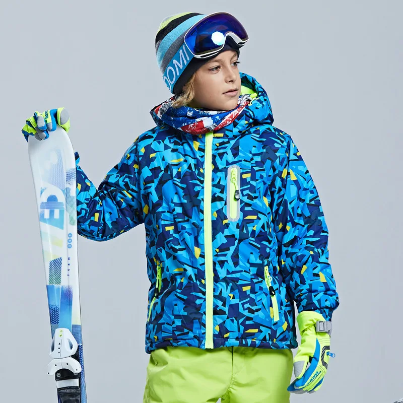 

-30℃ Children's ski jacket waterproof Boys Girls' Snow Warm Coat 5 6 7 8 9 10 11 12 13 14 15 16 Retro style 2024 pink blue