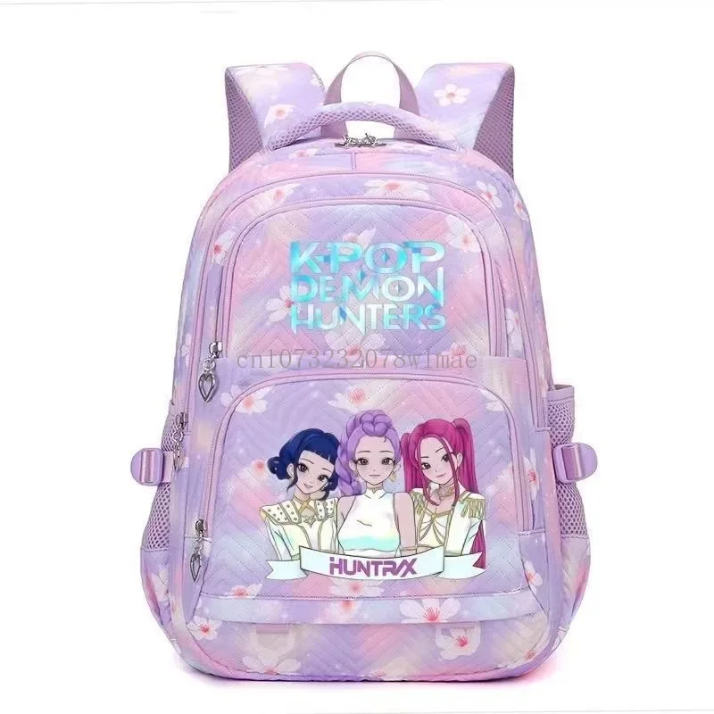 Kpop 2026 Hunters Backpack Cartoon Rumi Mira Zoey HUNTR/X Saja Boys Print Schoolbag Large Capacity Student School Bas for Girls