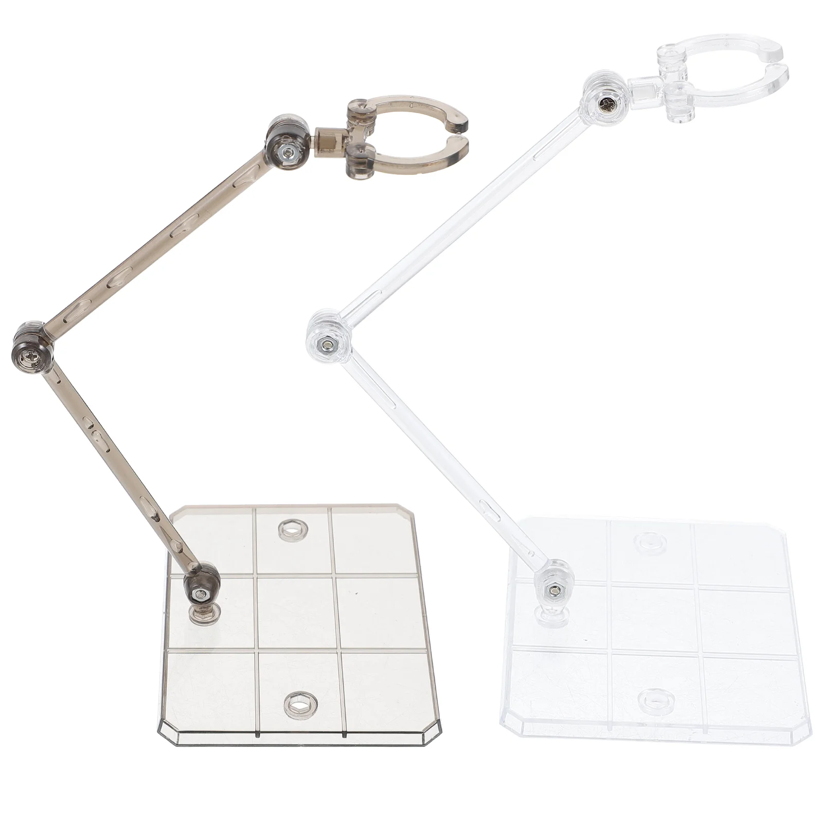 

2 Pcs Toy Model Girls Toys Support Frame Abs Holder Stand DIY Assembly Rack