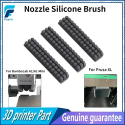 Nozzle Brush for Bambu Lab A1/A1 Mini Prusa XL Wiper Silicone Brush Hotbed Mounted Scrubber Cleaning Tool 3D Printer Accessories