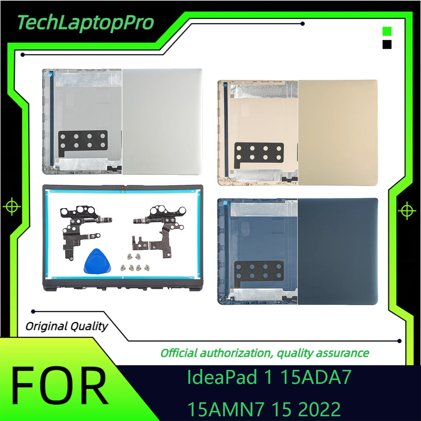 FOR IdeaPad 1 15ADA7 15AMN7 2022 Laptop LCD Back Cover/Front Panel/Axle Cover Silver Gray