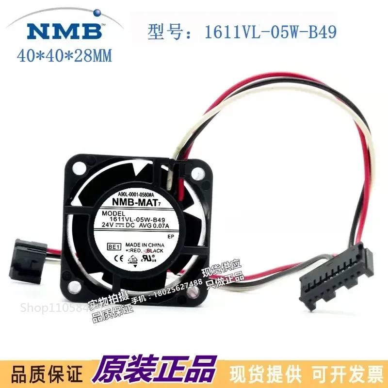 New Original for Fanuc A90L-0001-0580 #A/B 1611VL-05W-B49 24V Cooling Fan