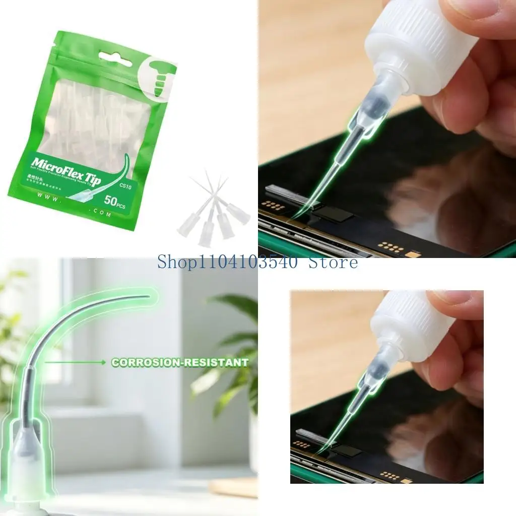 02DC Angled Glues Applicator Needle Dispensing Needle Perfect For Delicate Work On Mobile Devices And Small Components