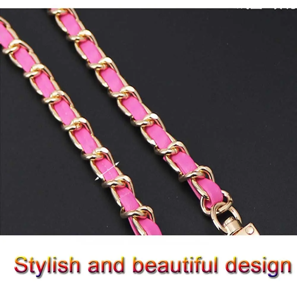 الفاخرة استبدال مقبض حقيبة قابل للتعديل أجزاء حقيبة الأجهزة حقيبة سلسلة محفظة معدنية حزام حقيبة جلدية حزام حقيبة كروسبودي حزام #3