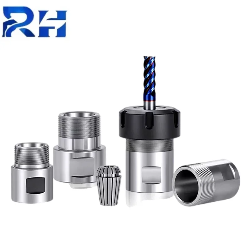 High Precision Spindle Adapter for Engraving Machine ER11 ER16 ER20 ER25/32 Thread Adapter Spindle Motor Shaft Conversion Sleeve