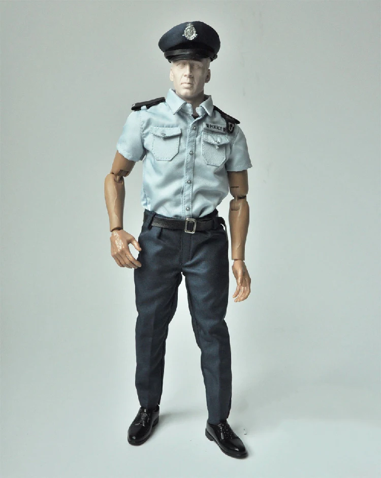 1/6 Male Soldier Police Uniform Short Sleeve Pants Hat Shoes Clothes Suit Model Accessories Fit 12'' Action Figure Body In Stock