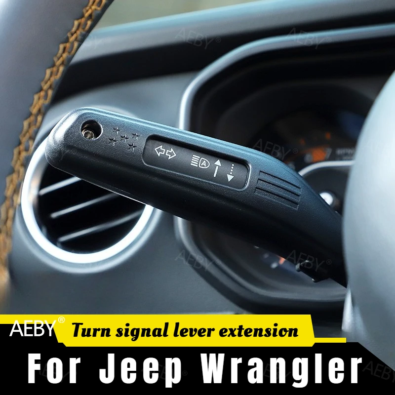 

For Jeep Wrangler 2018-2025 Extended turn signal lever turn signal switch,Turn signal lever extension,Car decorate accessories