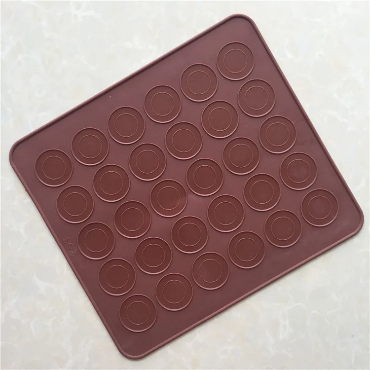 Wholesale 20pcs 30-Hole Macaron Mat Single-Sided DIY Operating Chopping Board Mat Easy to Clean and Reuse 134