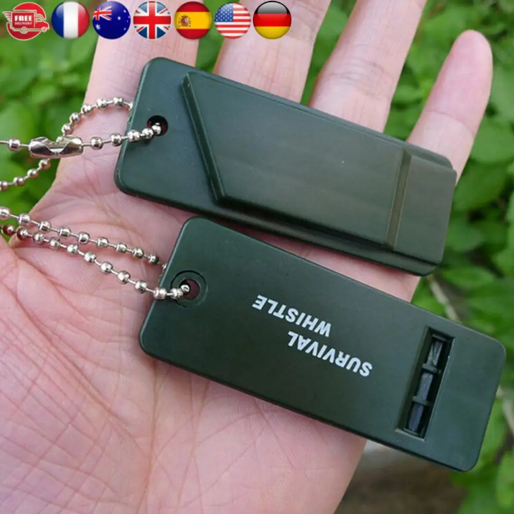 3-Frequentie Fluitje Hoge Decibel Outdoor Survival Fluitje Rescue Signaling Ehbo Tool voor Wandelen Kamperen Bergbeklimmen