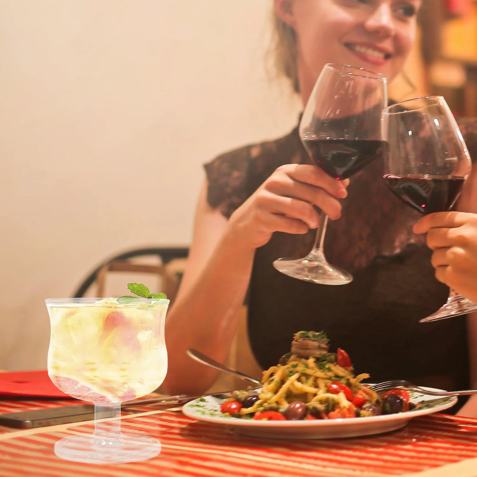 

Practical Short-Footed Glass Cup Reusable Cocktail Coffee Wine Glasses with Stable Base for Everyday and Special Occasions