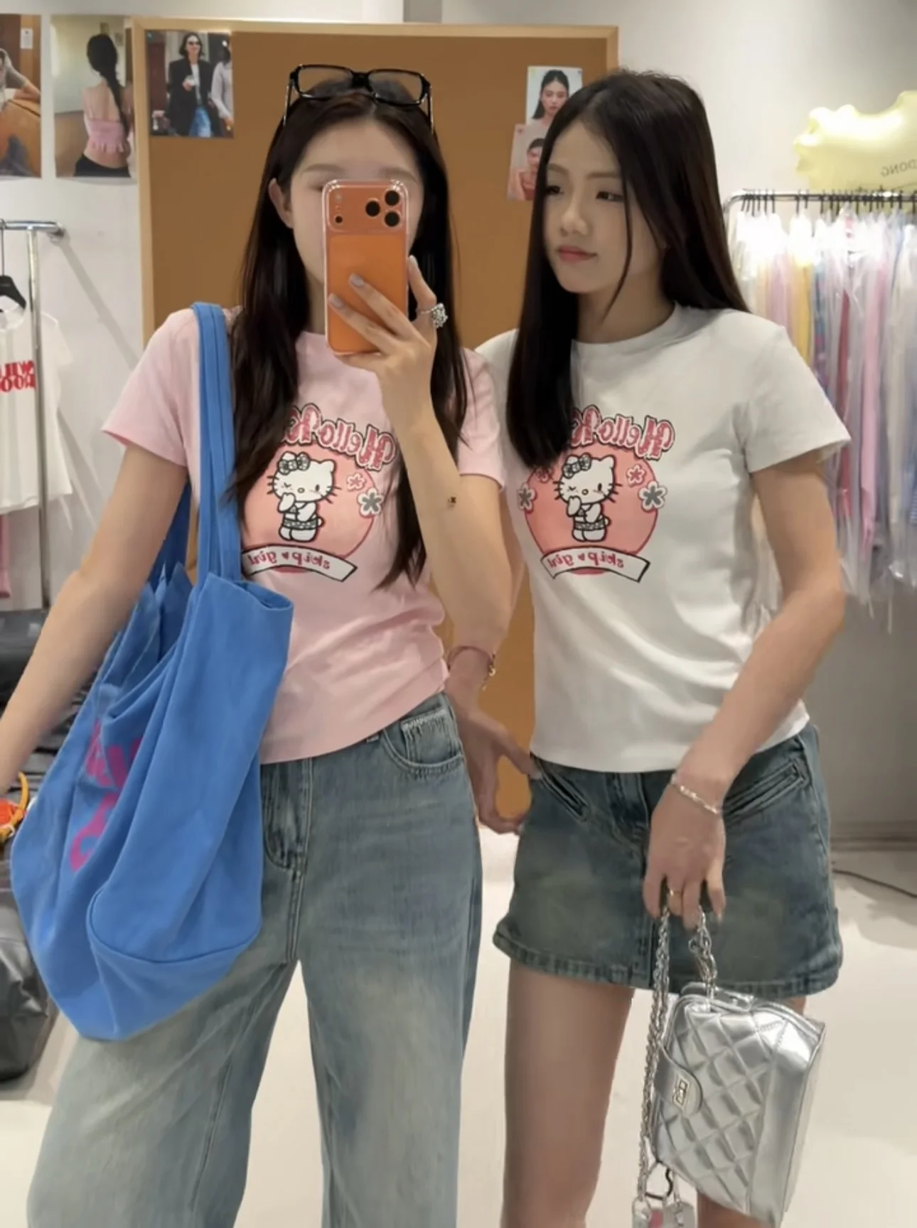 

Новая женская футболка 2026 года в корейском стиле с круглым вырезом, принтом, облегающая, с коротким рукавом, модный повседневный хлопковый топ для лета