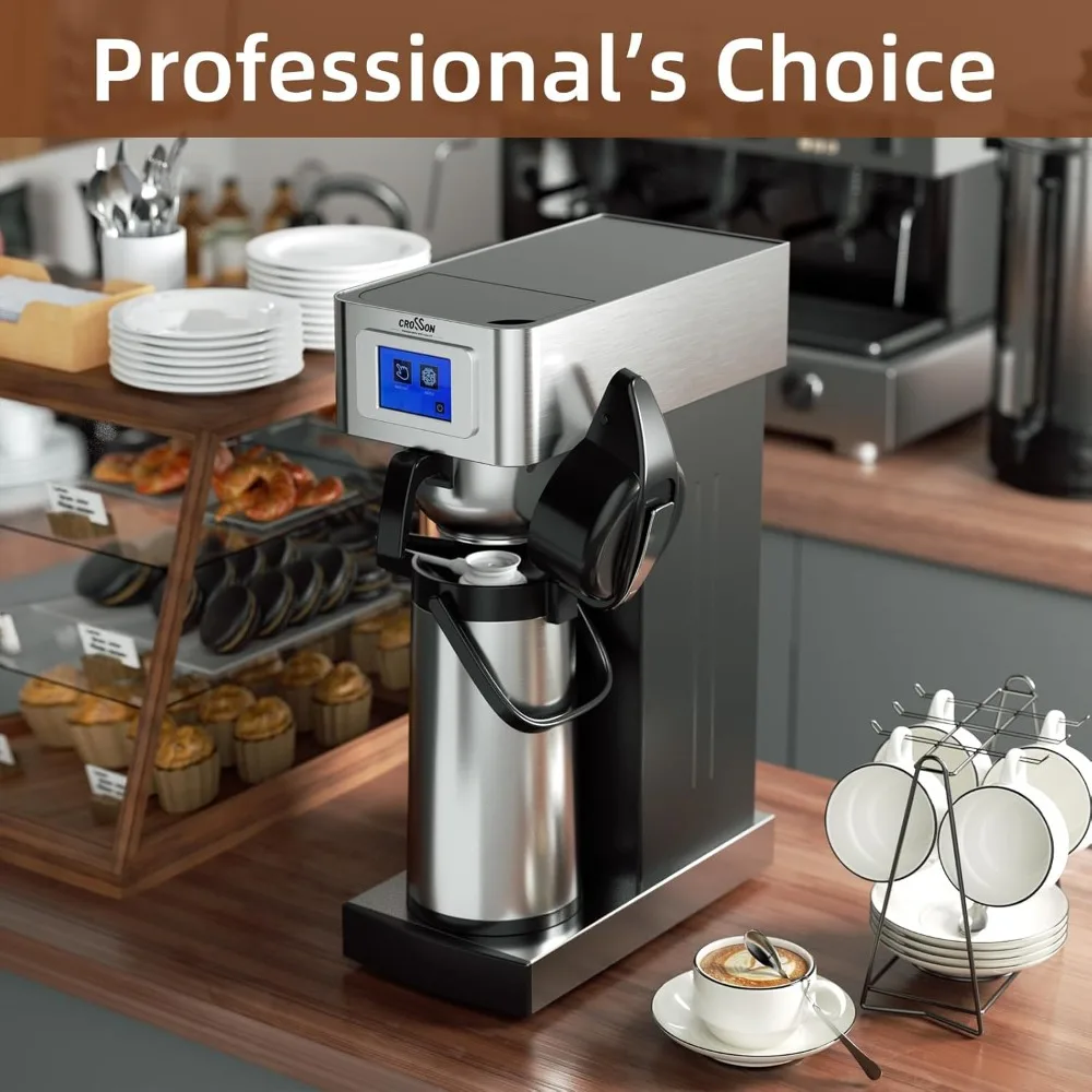 

Auto Filling Commercial Coffee Brewer, Plumbed Direct Waterline Drip Coffee Maker