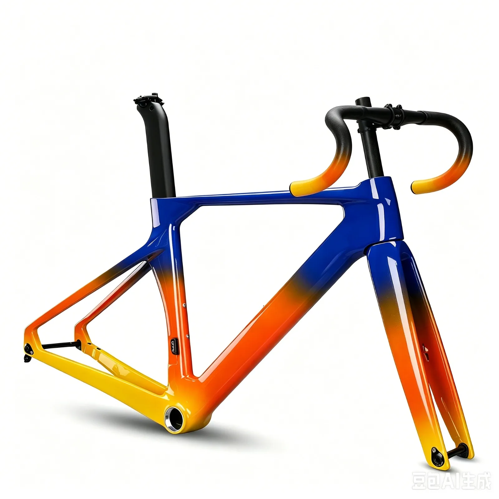 Carbon Bike Frame | Road Bike | Drop Bar Seatpost Fork Included | Internal Cable Routing | 2150G | Disc Brake