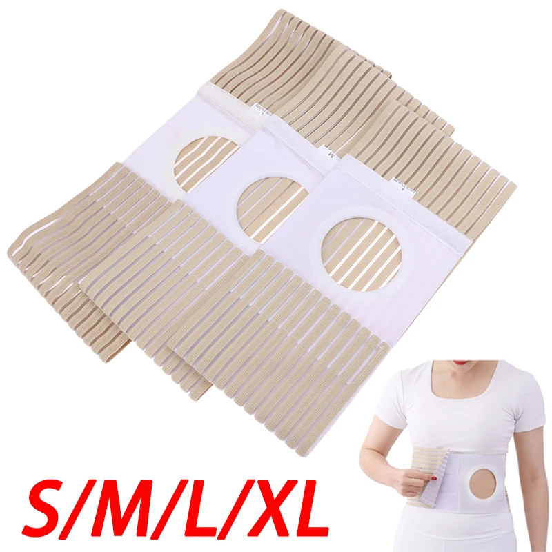 Breathable Ostomy Hernia Belt Stoma Support Wraps Ostomy Belt Unisex Support Belt Abdominal Binder Brace For Men Women