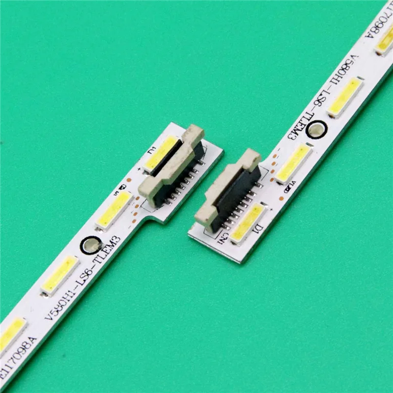 Tiras LED Backlight para Toshiba 58L7300U 58L7300UC 58L7350U 58L7365D Bares V580H1-LS6-TLEM3 Bandas TREM3 para Panasonic TC-L58E60