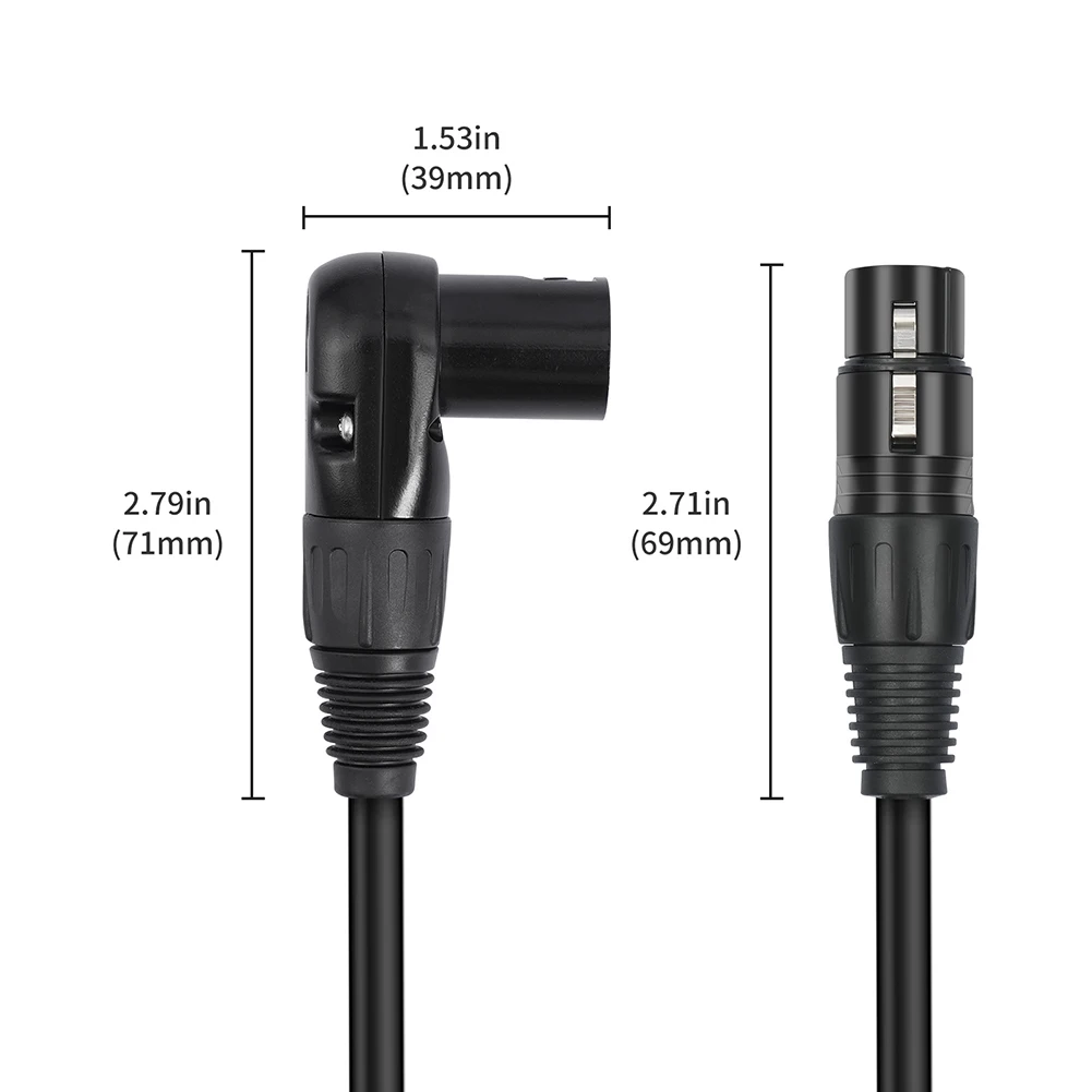 Audio Transmission Mic Cord Adjustable Angles Adjustable Angles Female Pin Mic Cord Mixer Microphone Professional Applications