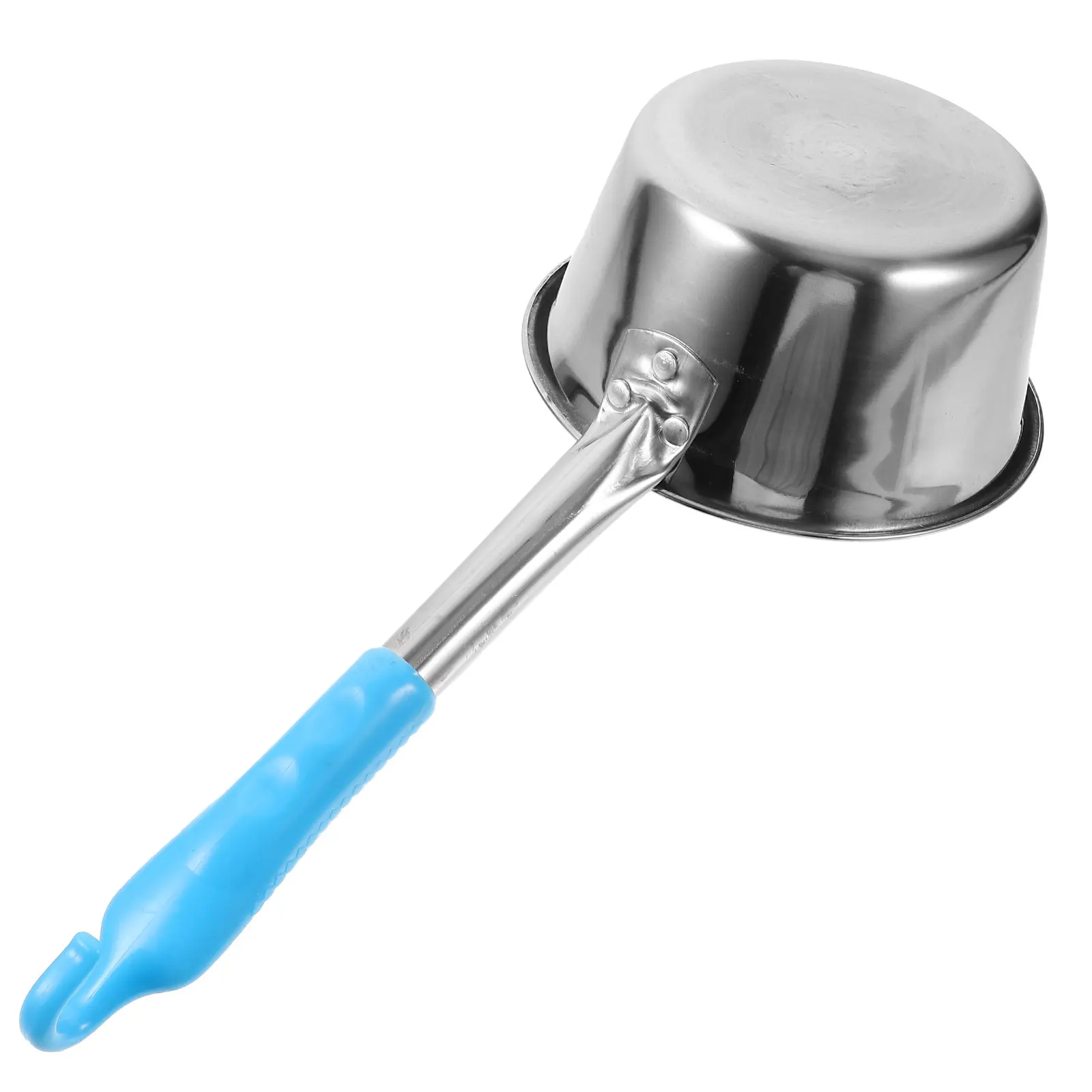 

1pcs Portable Water Ladle 14cm Stainless Steel Camping Spoon with Hook for Hiking Outdoor Kitchen Gadgets Metal Water Scoop Soup
