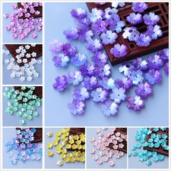 11mm 10/ 20Pcs Acrylic Imitation cherry blossoms Petal Flower Beads for making hair stick necklace DIY Material Jewelry Finding