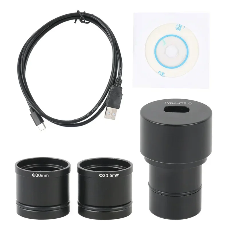 

5MP 8MP USB TypeC цифровая камера-окуляр стерео биологический микроскоп видеокамера + адаптер 23,2 30 30,5 мм для сбора изображений
