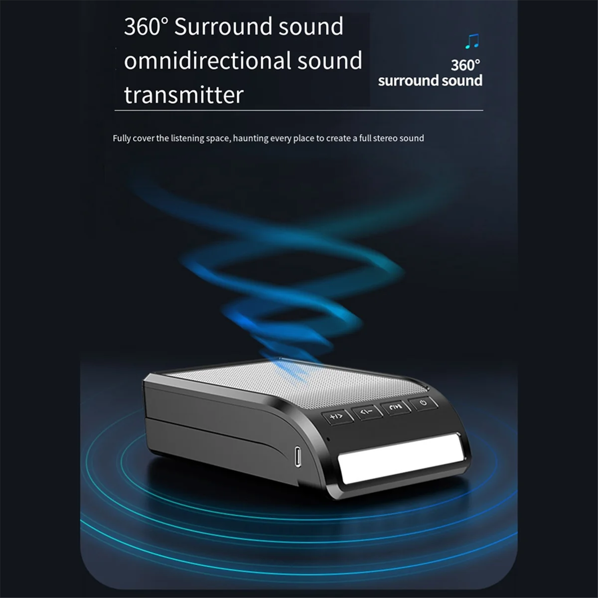 POP-lSupporto per telefono cellulare con altoparlante Bluetooth Luce a LED Microfono incorporato Telefono cellulare pieghevole portatile