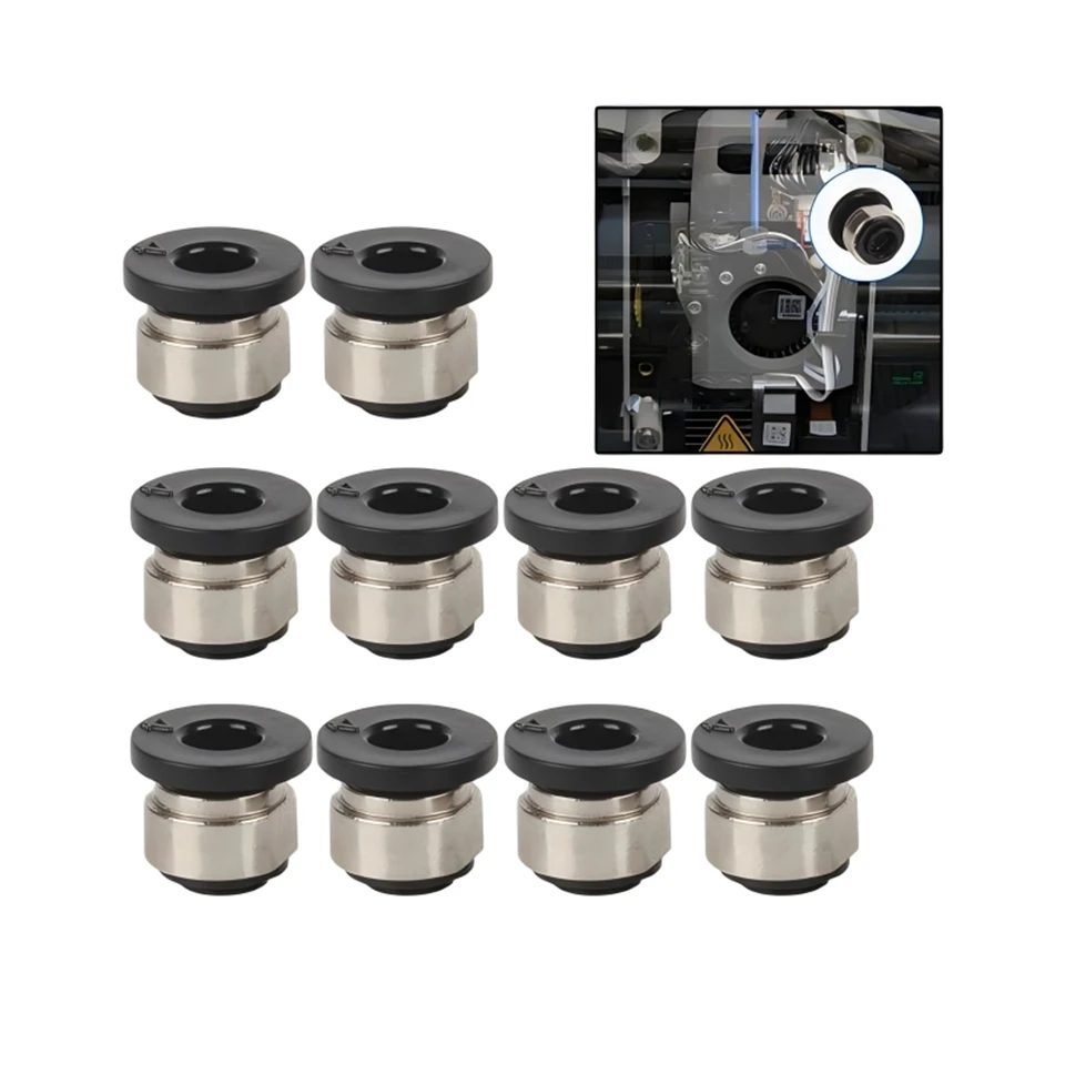 5/10/20 Stück L93A-Pneumatikverbinder 1,75mm Filament-Extruder für Bambu Lab X1 P1 Serie PTFE-Schlauch Hall-Sensor 3D-Drucker-Teile – Detail 2