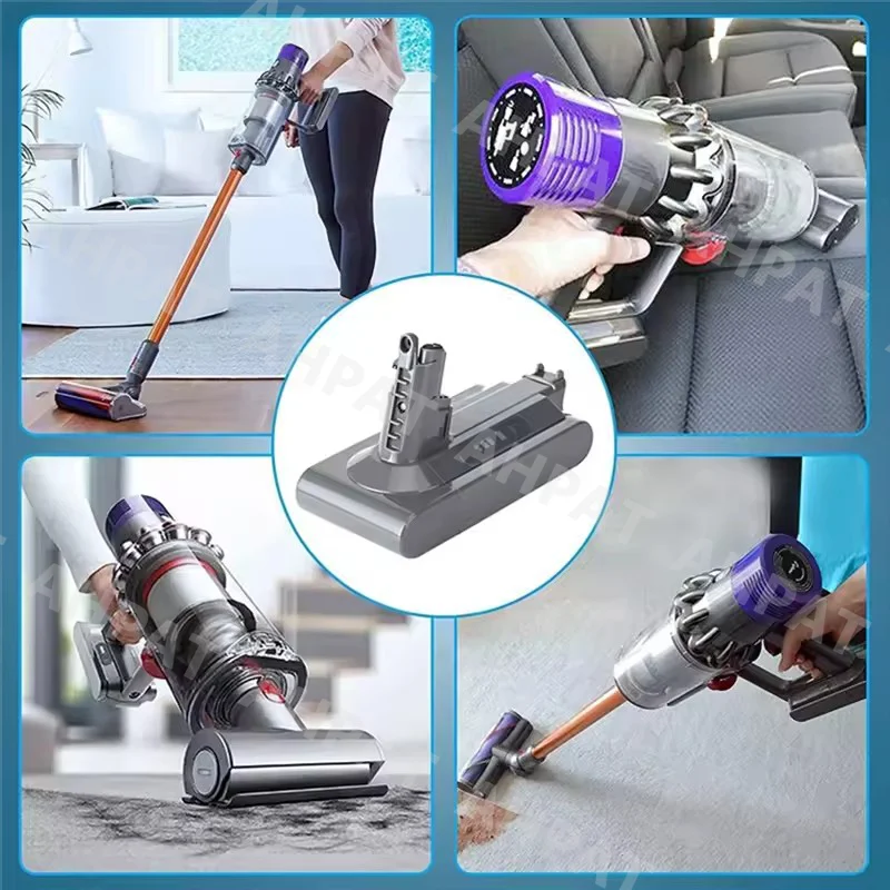 2025 AHPAT لدايسون V10 بطارية V10 الحيوان المطلق رقيق مكنسة كهربائية لاسلكية جديدة 25.2 فولت 6000 مللي أمبير-12800 مللي أمبير بطارية دايسون V10