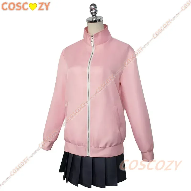 Bocchi-Disfraz de Gotou Hitori de Rock, traje de Cosplay de Gotou Hitori, uniforme JK, chaqueta rosa, falda, peluca, traje de Anime