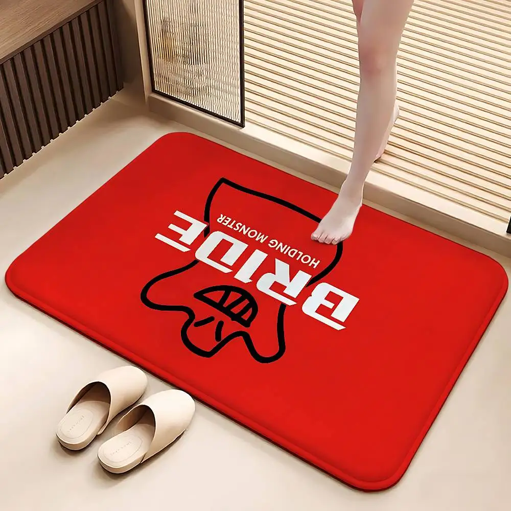 Holding Monster JDM Performance Car Seat Carpet Bathroom Anti-slip Mat Door Mat Entrance Door Mat Scratch-resistant Door Mat