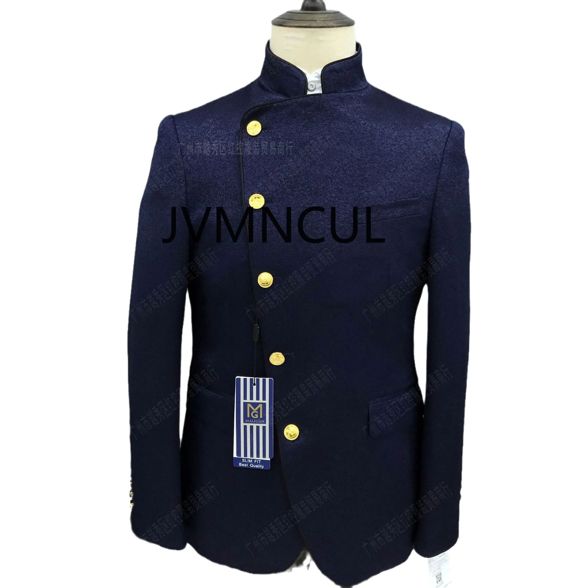 

2025 Summer White Suit for Men, Traditional Chinese Style Suit for Work, Wedding, Party, Performance, Tang Suit Costume