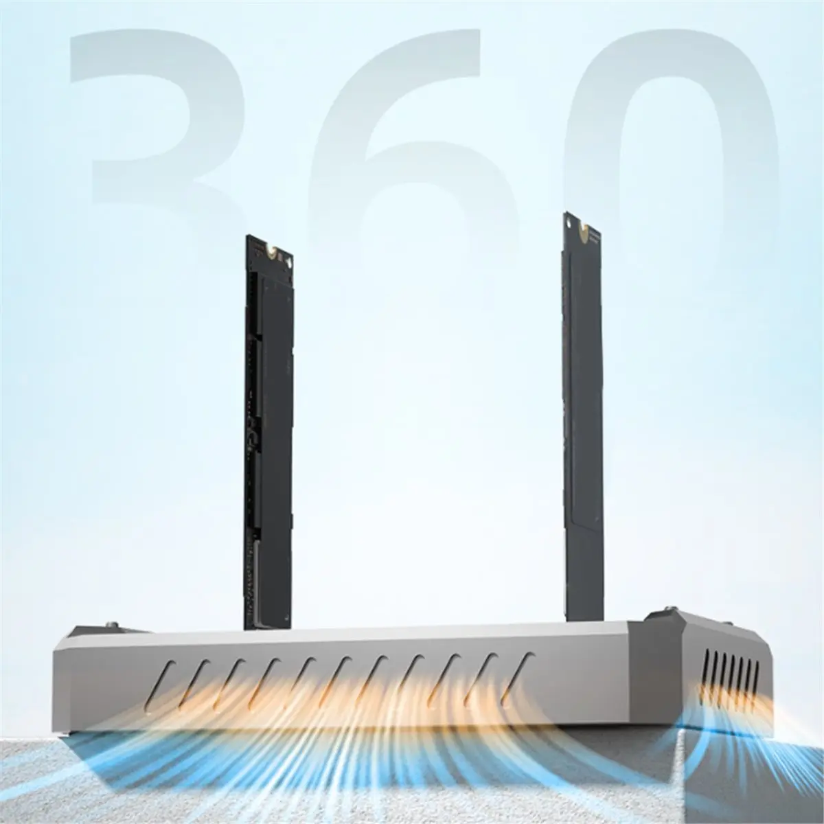 M.2 Dual-Bay Hard Drive Dock, NVMe/SATA Offline Copying, 20Gbps SSD Enclosure, Type-C Drive Dock Accessories