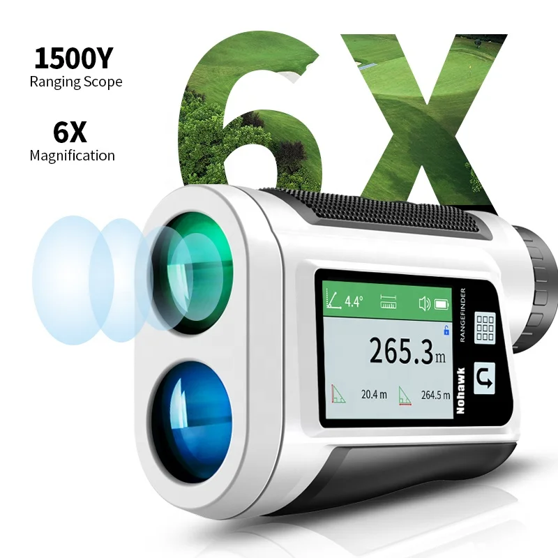 Professional Golf Rangefinders OEM Flag Lock Laser Distance Range Finder Meter Telescope 6X Rangefinder 650 Yd