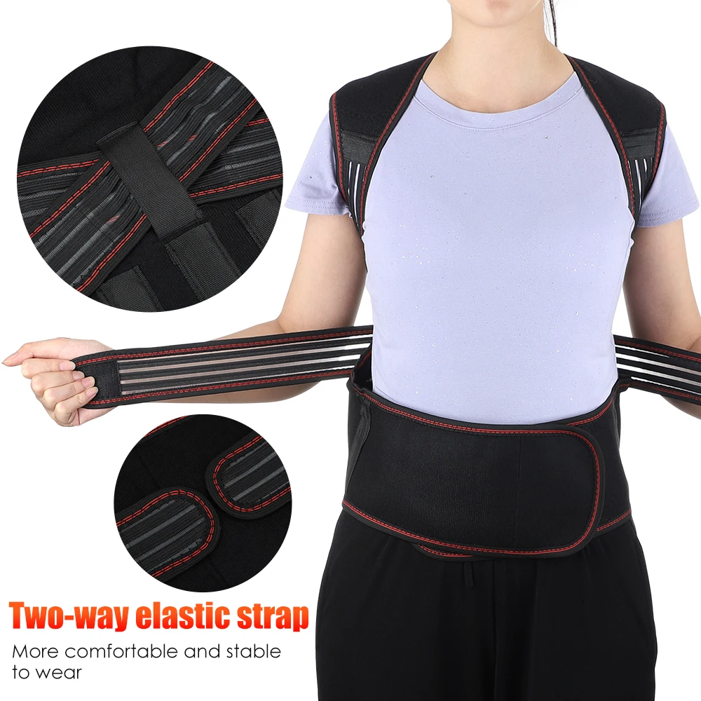 Tourmaline Self-heating Magnetic Therapy Waist Back Shoulder Posture Corrector Spine Lumbar Brace Back Support Belt Pain Relief