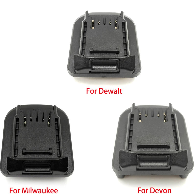 

For Dewalt/Milwaukee/Devon 18V 20V Lithium Batteries Compatible with For Worx 20V 5pin Battery Power Tools Drill Battery Adapter