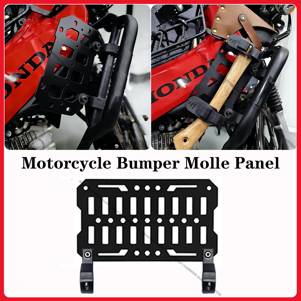 

Motorcycle Bumper Molle Panel For Trunk Storage Aluminum alloy Waterproof Tactical Molle DIY Organizer Modular Storag Accessorie