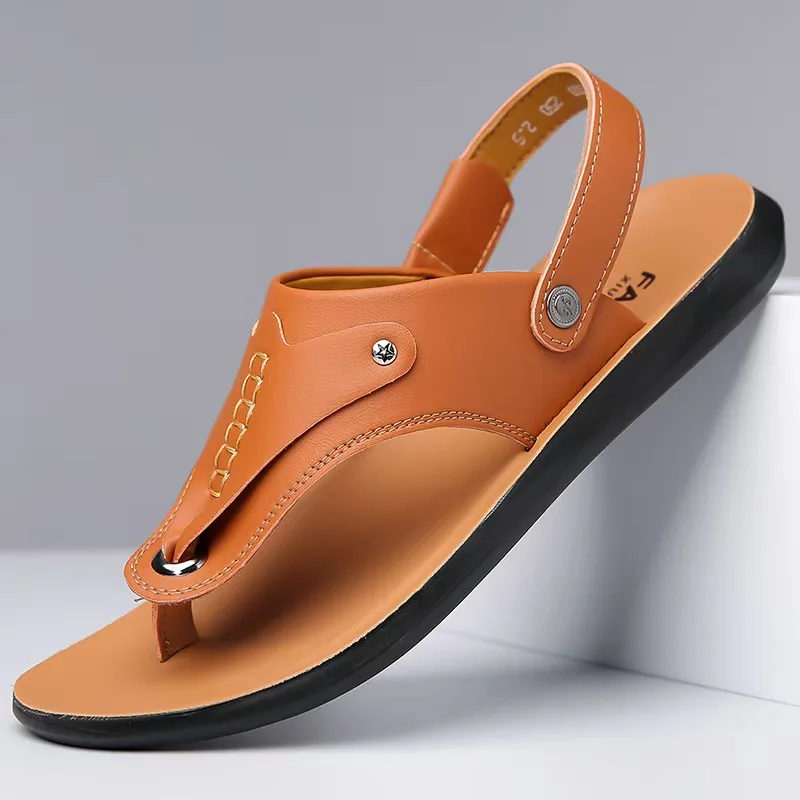 Shoes for Men Sandals Summer Slip on Slippers Mesh Flip-Flops Flat Man Beach Sandal Indoor Shoe Casual Outdoor Homewear Slippers